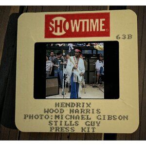 Hendrix Biography Showtime Press Kit Slide Wood Harris as Jimi Hendrix 2000